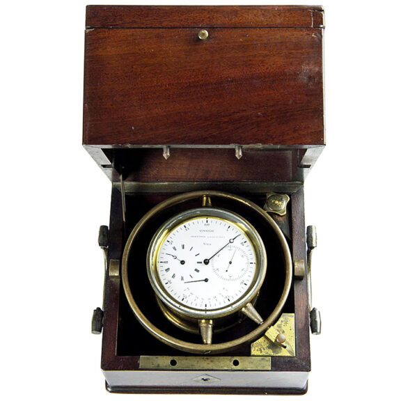 French deck watch with 49 hour power reserve indicator Circa 1850