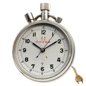Rare Swiss deck watch with split-seconds chronograph Circa 1952
