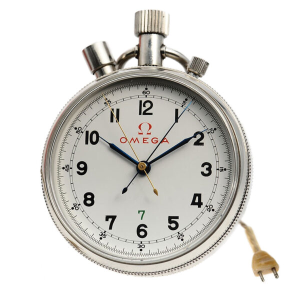 Rare Swiss deck watch with split-seconds chronograph Circa 1952