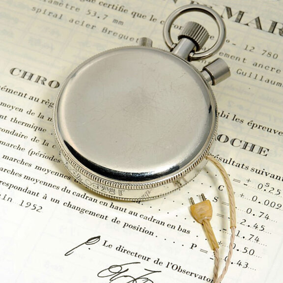 Rare Swiss deck watch with split-seconds chronograph Circa 1952 Rare Swiss deck watch with split-seconds chronograph Circa 1952