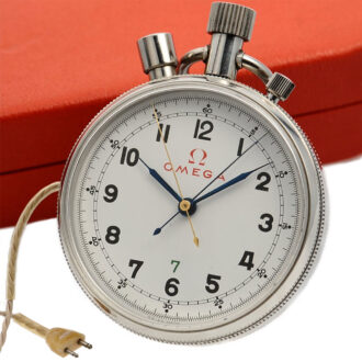 Rare Swiss deck watch with split-seconds chronograph Circa 1952