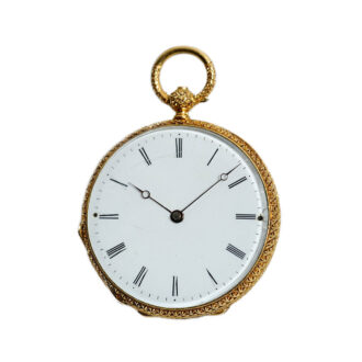 Swiss precious pendant watch studded with gemstones Circa 1880