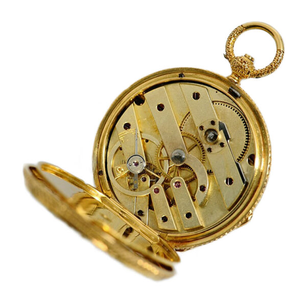 Swiss precious pendant watch studded with gemstones Circa 1880 Swiss precious pendant watch studded with gemstones Circa 1880