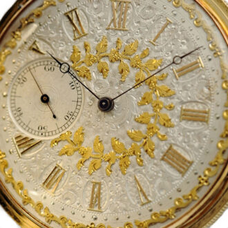 Swiss exceptionally gold watch for Chinese market Circa 1870