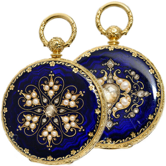 Swiss exceptionally gold watch for Chinese market Circa 1870