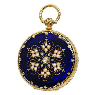 Swiss exceptionally gold watch for Chinese market Circa 1870