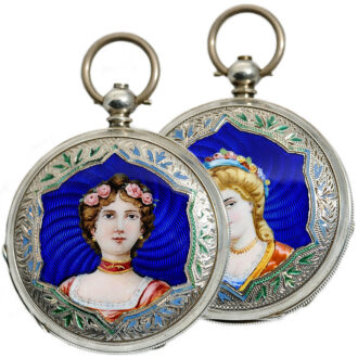Swiss silver watch made for the Chinese market Circa 1895