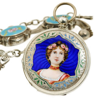 Swiss silver watch made for the Chinese market Circa 1895