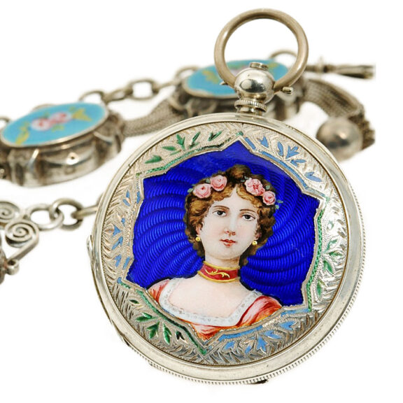 Swiss silver watch made for the Chinese market Circa 1895 Swiss silver watch made for the Chinese market Circa 1895