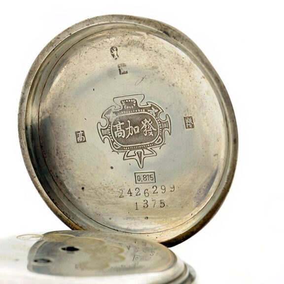 Swiss silver enamel watch for the Chinese market Circa 1895 Swiss silver enamel watch for the Chinese market Circa 1895