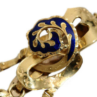 Swiss/French miniature gold enamel pendant watch Circa 1820