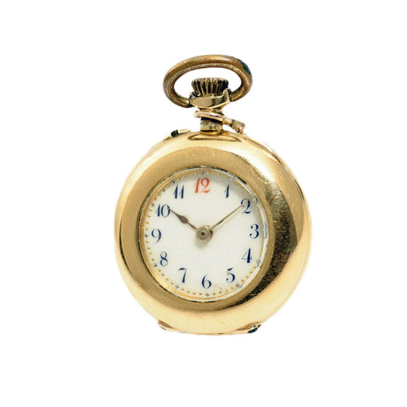 French elegant diamond set-enamel pendant watch Circa 1910 French elegant diamond set-enamel pendant watch Circa 1910