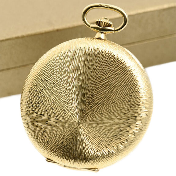 Swiss 18 carat gold hunting cased pocket watch Circa 1966 Swiss 18 carat gold hunting cased pocket watch Circa 1966