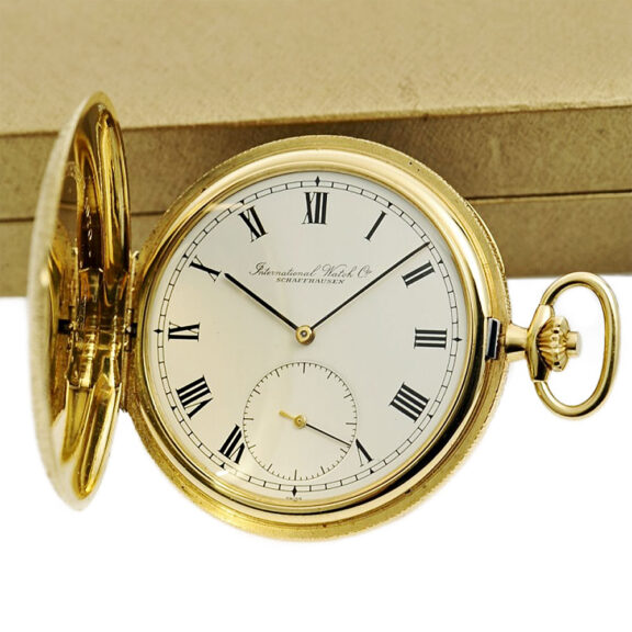Swiss 18 carat gold hunting cased pocket watch Circa 1966 Swiss 18 carat gold hunting cased pocket watch Circa 1966