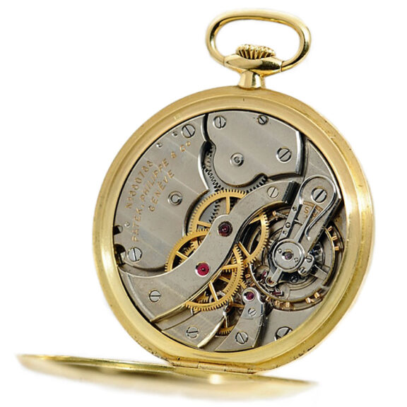 Swiss indirect centre seconds Geneva pocket watch Circa 1945 Swiss indirect centre seconds Geneva pocket watch Circa 1945