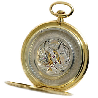Swiss thin gold enamel gentleman's pocket watch Circa 1900