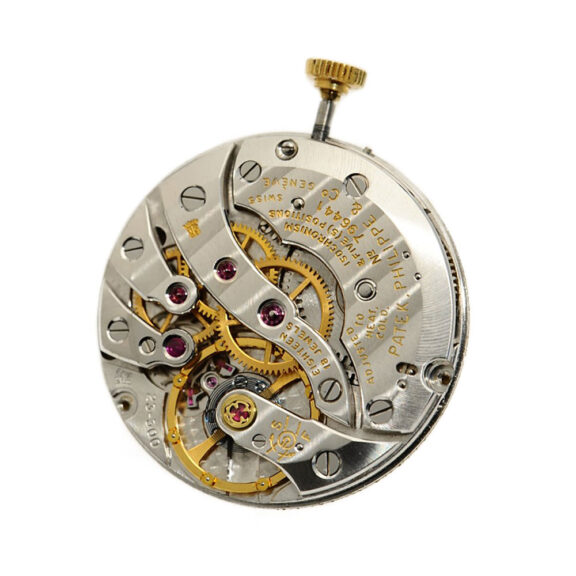 Extra thin Swiss 18K gold asymmetrical fob watch Circa 1965 Extra thin Swiss 18K gold asymmetrical fob watch Circa 1965