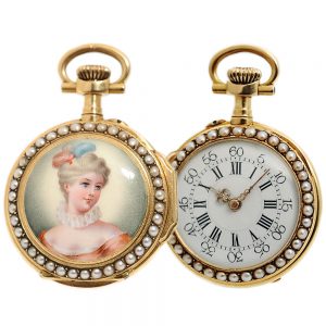 Swiss decorative miniature pendant watch Circa 1893