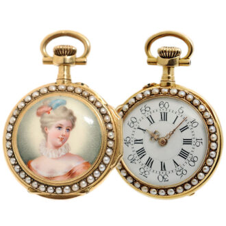 Swiss decorative miniature pendant watch Circa 1893