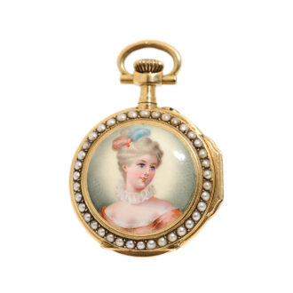 Swiss decorative miniature pendant watch Circa 1893