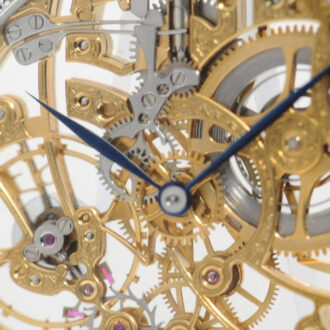 Swiss thin white gold skeletonized pocket watch Circa 1980