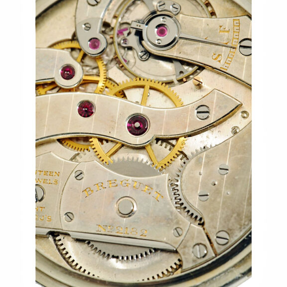Swiss white gold elegant jumping hour pocket watch Circa 1935 Swiss white gold elegant jumping hour pocket watch Circa 1935