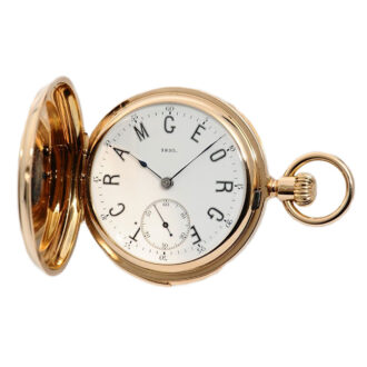 Swiss minute repeating hunting cased pocket watch Circa 1893