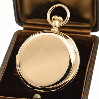 Swiss minute repeating hunting cased pocket watch Circa 1893