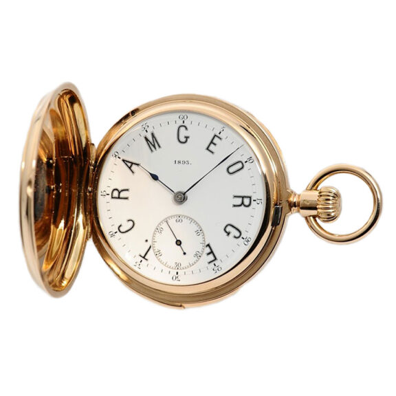 Swiss minute repeating hunting cased pocket watch Circa 1893