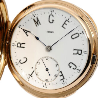 Swiss minute repeating hunting cased pocket watch Circa 1893