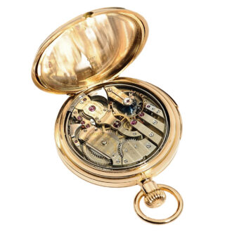 Swiss minute repeating hunting cased pocket watch Circa 1893