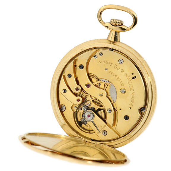 Swiss thin gold hunting cased pocket watch Circa 1916 Swiss thin gold hunting cased pocket watch Circa 1916