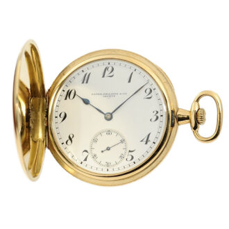 Swiss thin gold hunting cased pocket watch Circa 1916