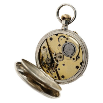 Swiss early watch with a rare winding mechanism Circa 1883