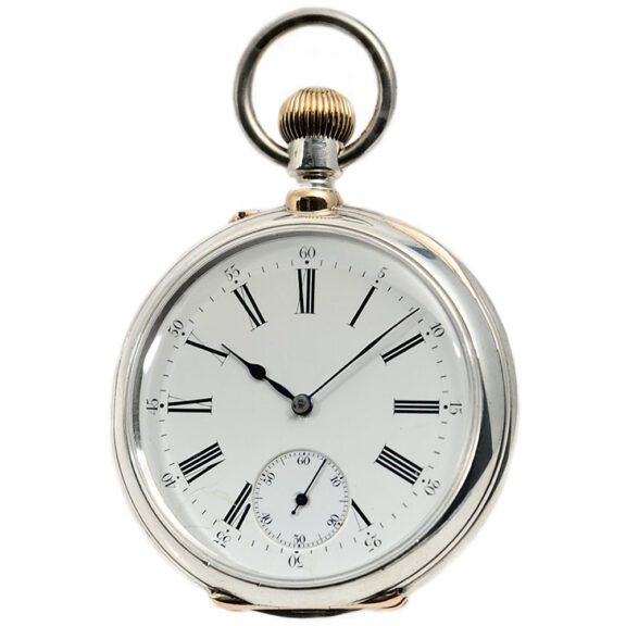 Swiss silver open faced gentleman's pocket watch Circa 1905. Swiss silver open faced gentleman's pocket watch Circa 1905.