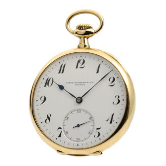 Swiss 18K gold watch with Patek Philippe certificate, Circa 1914