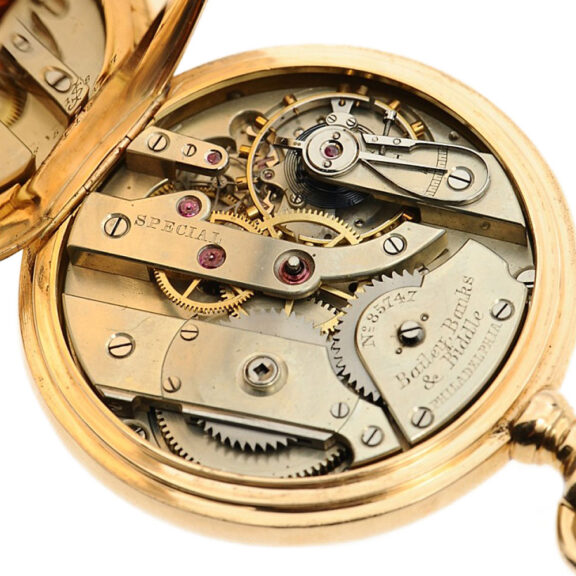 Rare Swiss chronometer with jumping hour indicator Circa 1890 Rare Swiss chronometer with jumping hour indicator Circa 1890