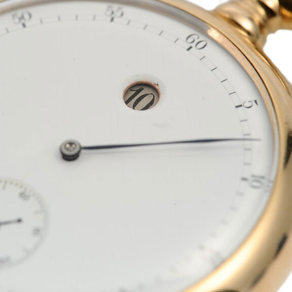 Rare Swiss chronometer with jumping hour indicator Circa 1890 Rare Swiss chronometer with jumping hour indicator Circa 1890