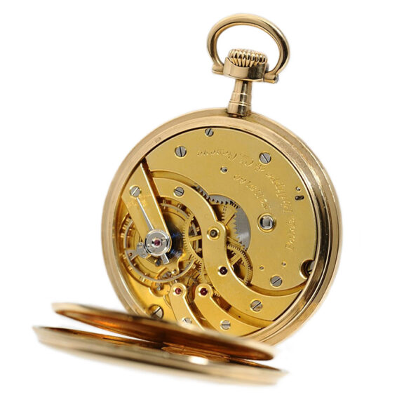 Swiss 14K yellow gold keyless lever pocket watch Circa 1918 Swiss 14K yellow gold keyless lever pocket watch Circa 1918