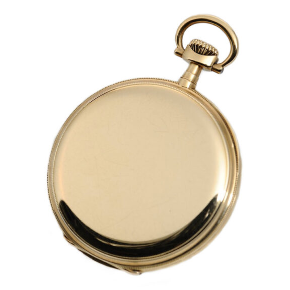 Swiss 14K yellow gold keyless lever pocket watch Circa 1918 Swiss 14K yellow gold keyless lever pocket watch Circa 1918