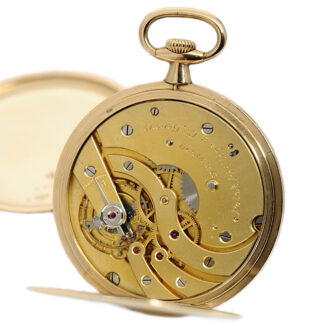 Swiss 14K yellow gold keyless lever dress watch Circa 1914