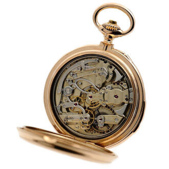 Large Swiss repeating pocket watch with chronograph Circa 1882