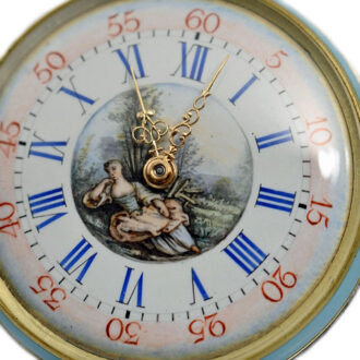 Exceptionally rare Swiss cabriolet triple-cased watch Circa 1885