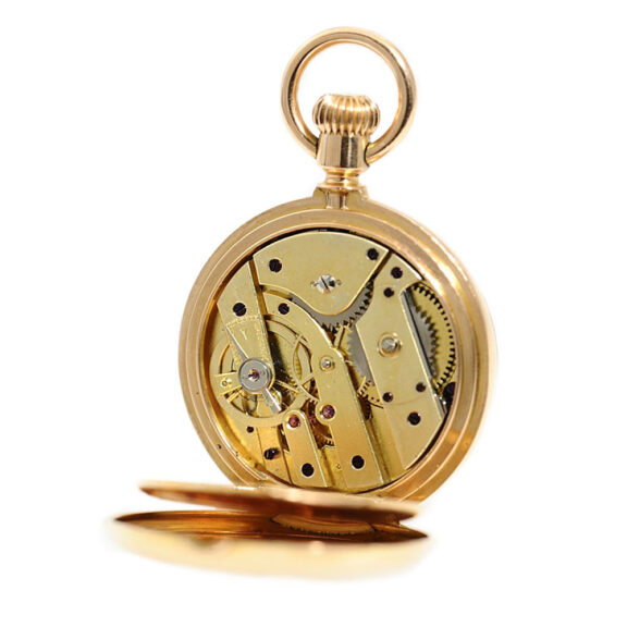 Swiss half hunting cased miniature pocket watch Circa 1878 Swiss half hunting cased miniature pocket watch Circa 1878