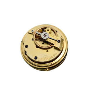 Rare Swiss gold enamel ball-shaped lapel watch Circa 1870