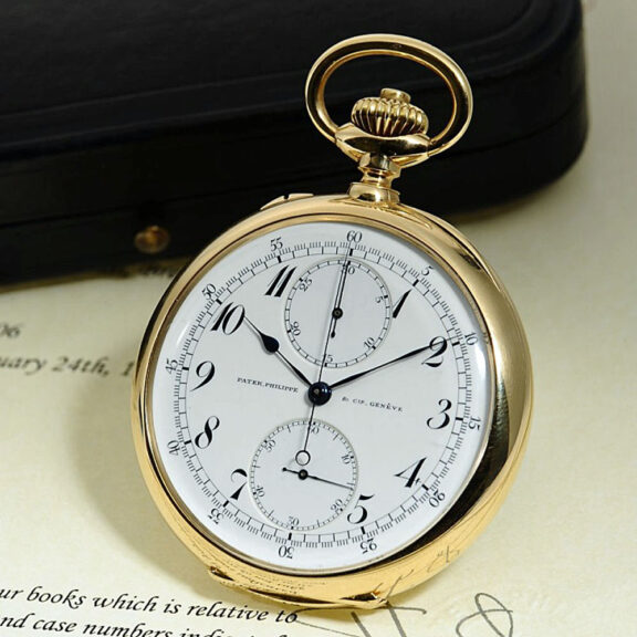 Large Swiss lever chronograph with 30 minute counter Circa 1906 Large Swiss lever chronograph with 30 minute counter Circa 1906