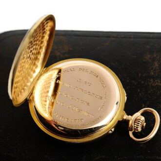 Rare Swiss lever chronograph with 30 minute counter Circa 1910