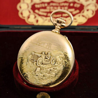 Rare Swiss lever chronograph with 30 minute counter Circa 1910