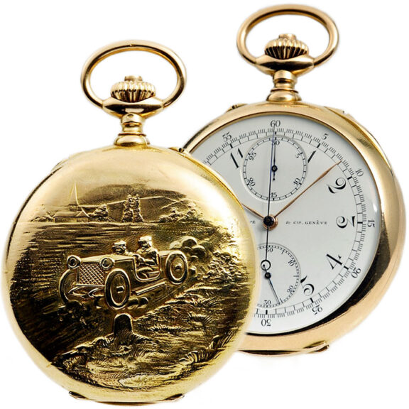 Rare Swiss chronograph with 30 minute counter Circa 1910 Rare Swiss chronograph with 30 minute counter Circa 1910