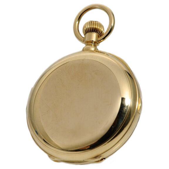 Heavy Swiss gold complicated lever pocket watch Circa 1890 Heavy Swiss gold complicated lever pocket watch Circa 1890